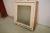Wooden window with frosted glass, 59.5 x 59.5 cm