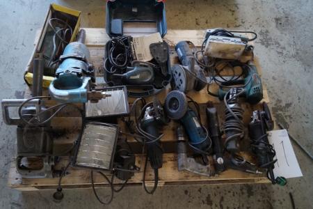 Various power tools and air tools.