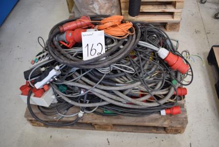 Pallet with div. electric cables