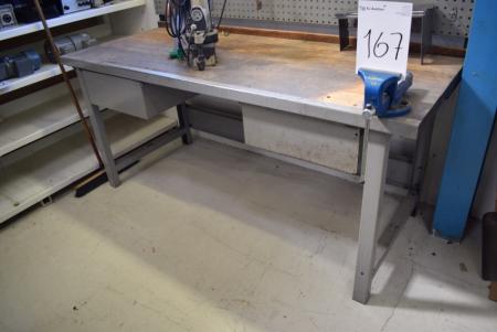 File bench vise and 2 drawers