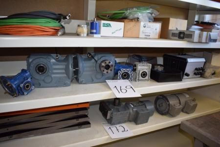 Miscellaneous gear motors, control panels, etc.