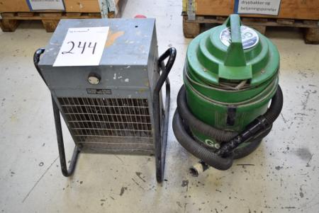Vacuum mlg. Stir + fan heater