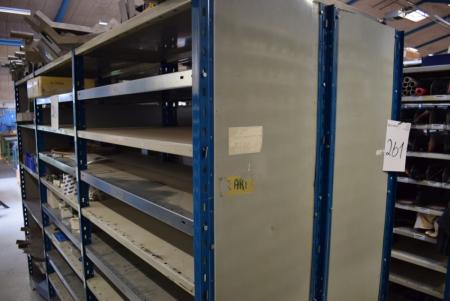 3 subjects steel shelving. Can only be picked up by appointment