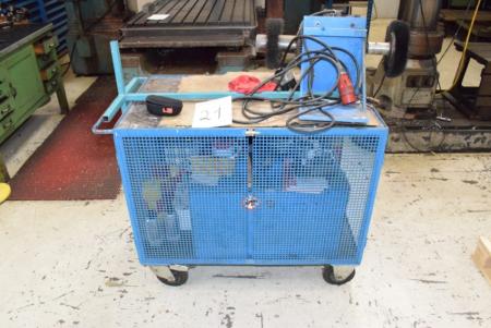 Tool Trolley containing brush grinder etc.
