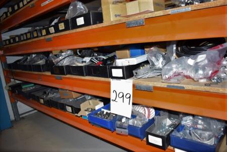 Various pneumatic fittings, regulators, etc. on the shelf