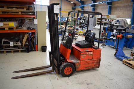 Electric truck, mrk. Linde E-12, about hours 14,400, 1200 kg.