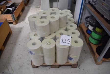 Pallet with Tork paper rolls 9 pk. with 6 rolls in all pk.