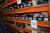 Miscellaneous stuffing boxes on shelf