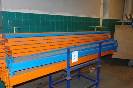 Vanger for pallereol 22 stk orange max 1000 kg pr palle + 6 stk blå længde 3 meter 