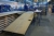 Pakkebord med aluplade 130 x 200 cm med hæve/sænke sliske 130 x 280 cm 