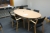 Mødebord med 9 stole + whiteboard 1200 x 1200 mm