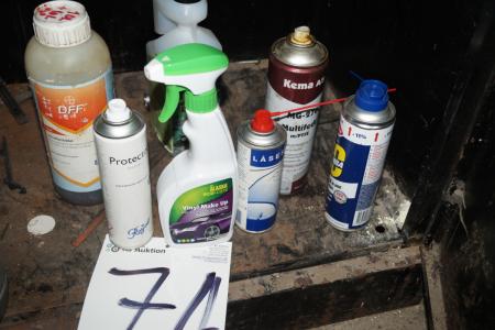 Various eroding sprays.