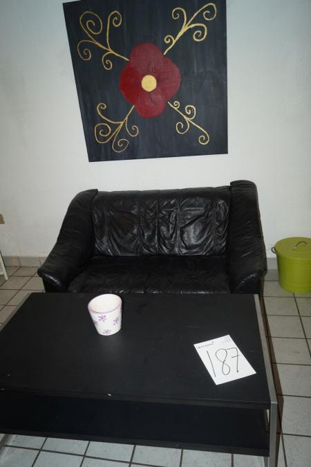 Table with sofa.