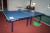 Table tennis table Stiga Expert with bat and balls. With extra original staircase. networks. 275x153 cm