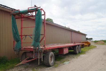 Bale trailers. Length about 13 meters. Width about 240 cm. Total 24 tons load 9200 kg. With brakes.
