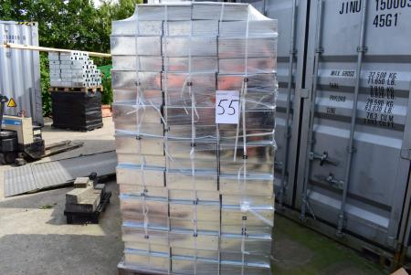 Pallet with 200 pcs. toxic waste dumps to rat poison, prof. Model, 1 mm plate