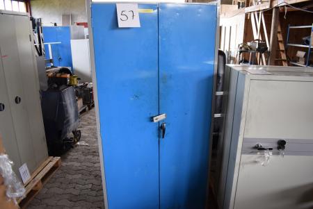 1 piece. steel cabinet with plastic boxes