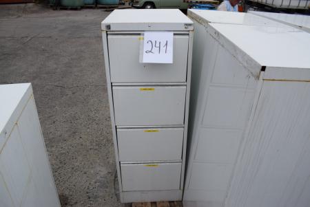 4 pcs. Steel filing cabinets m. 4 drawers