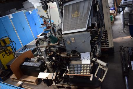 Printing machine, mrk. Inter type, model C4
