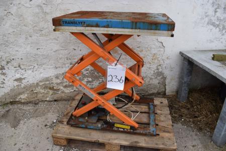 Scissors lift table, hydraulic max. 500 kg