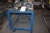 Steel workshop trolley including power tools: Makita router; reciprocating saw; drill. Bosch angle grinder. Bosch circular saw (GKS 66 CE)