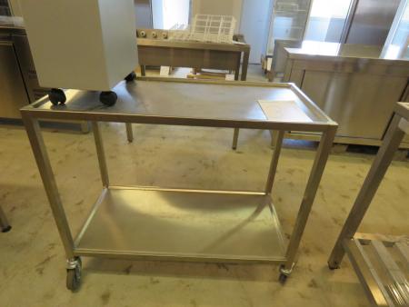 Stainless steel scroll table 105x54x85 cm