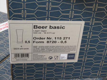 30 pieces 500 ml beer glass Schott Zwiesel. Beer basic.