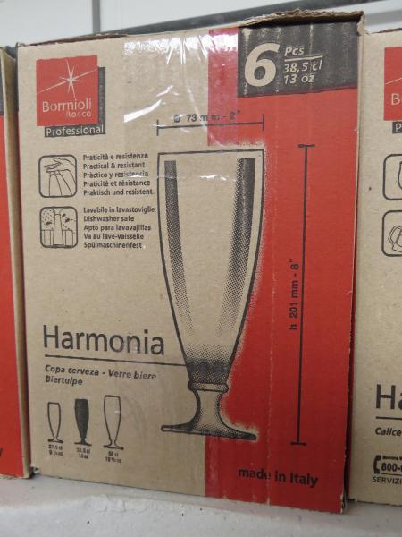 Harmonia øl glas 38,5 cl. 18 stk