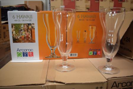 Hawaii drinks glass 24 pcs