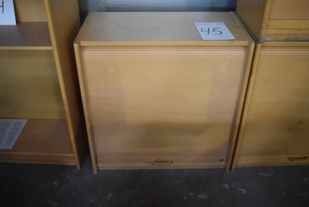 Filing cabinet m. Tambour door 78 x 80 cm