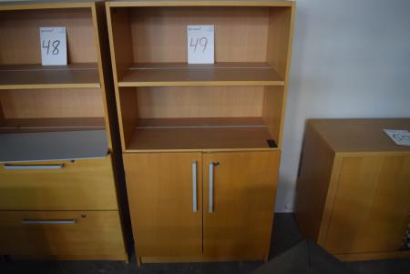 Shelf m. 2 doors and shelves 80 2 x 150 cm