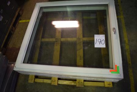2 pcs. plastic windows 149 x 137.5 cm