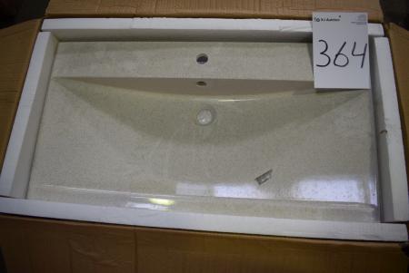 Waschbecken Badezimmer D 47 x B 90 cm. ungebraucht