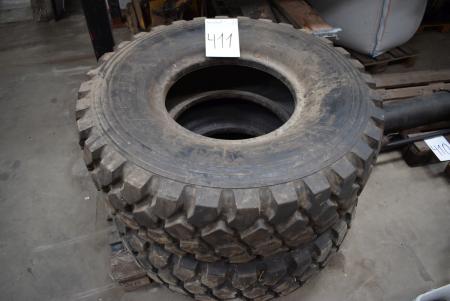 2 pcs. tires for construction machinery, 395-85 r20. Michelin