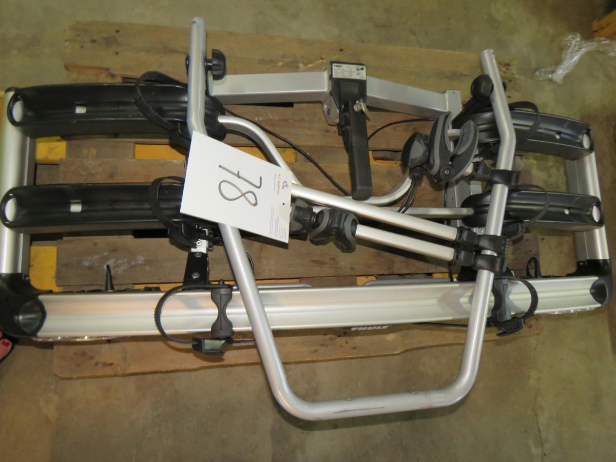 Cykelstativ til Thule EC G6 med nøgle, brugt 1 gang plads til 3 cykler - KJ Auktion - Maskinauktioner