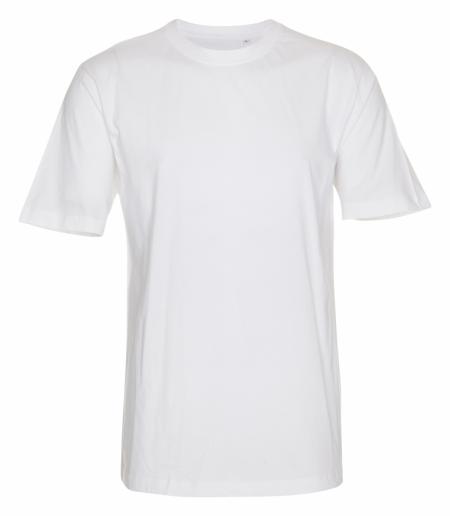 Firmatøj uden tryk ubrugt: 40 stk. rundhalset T-shirt, HVID  , 100% bomuld . XL