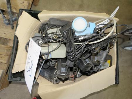 Box with electrical items