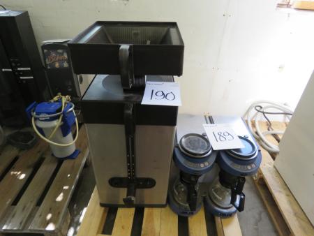 Coffee machine for water supply