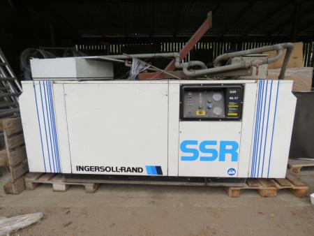 Kompressoranlæg Ingersoll-Rand SSR ML 37 timer 13676 med køle tørrer DES 70 (stand Ukendt)