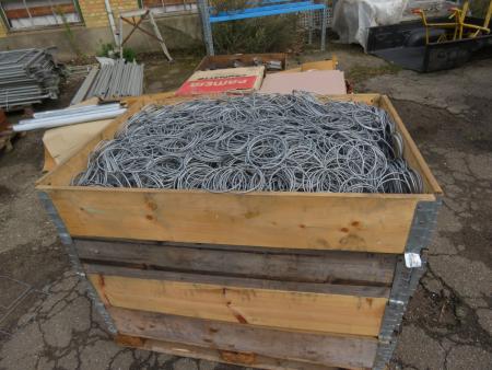 Pallet with galvanized rings