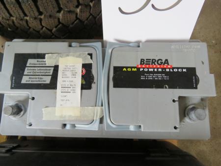 Autobatterien Berga, 850A / 95Ah / 12v getestet 100% OK
