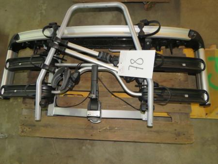 Bike rack for car Thule EC G6 key, used one time with room for three bicycles