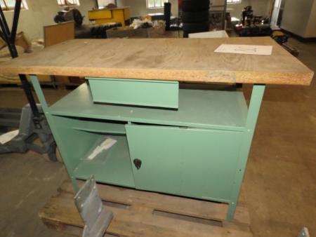 File bench with cabinet and drawer