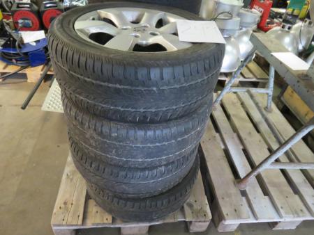 4 tires with alloy wheels 205/55 R16