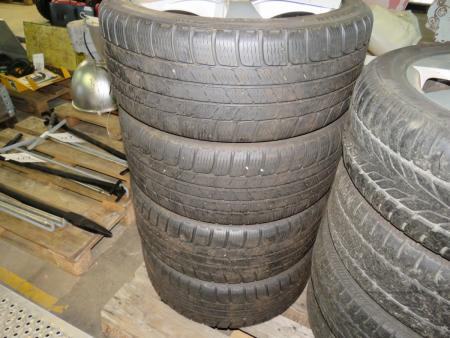 4 tires with alloy wheels 235/40 R16 winter tires