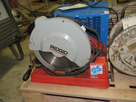 Metal crosscut, Ridgid 590 and cable drum