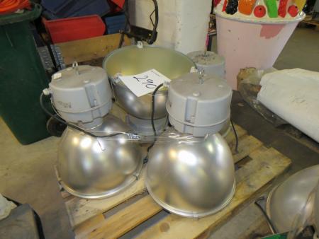 4 pcs. industrial lamps