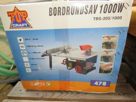 Table Saw, Top Craft TBS-205/1000
