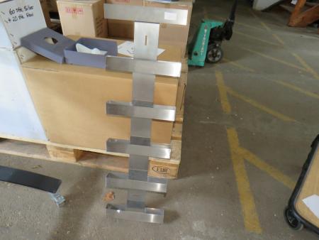 6 pieces. magazine racks in steel