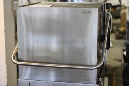 Wexiødisk wd6 industriopvaskemaskine med hætteløft, gasfjedre til hætte mangler, samt betjeningsprint mangler